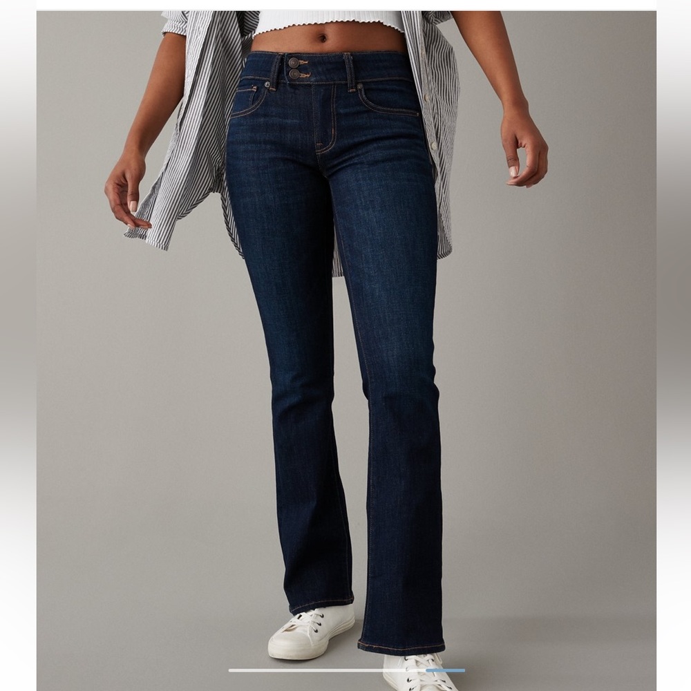 American Eagle AE Next Level Low-Rise Kick Bootcut Jean